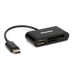 Hamlet XZR100UC card reader USB 2.0 Type-C Black