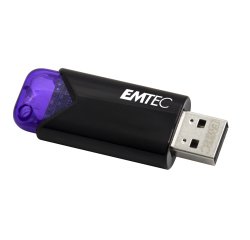 Cle usb emtec 3.2 b110  click easy 128go coloris violet
