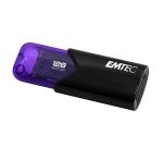 Cle usb emtec 3.2 b110  click easy 128go coloris violet