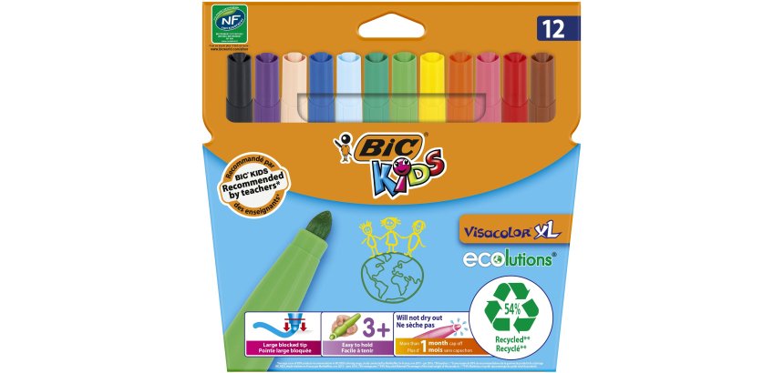 BIC 8922231 felt pen Multicolour 12 pc(s)