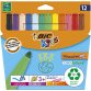 Visacolor XL Feutres de Coloriage à Pointe Large - Couleurs Assorties, Etui Carton de 12