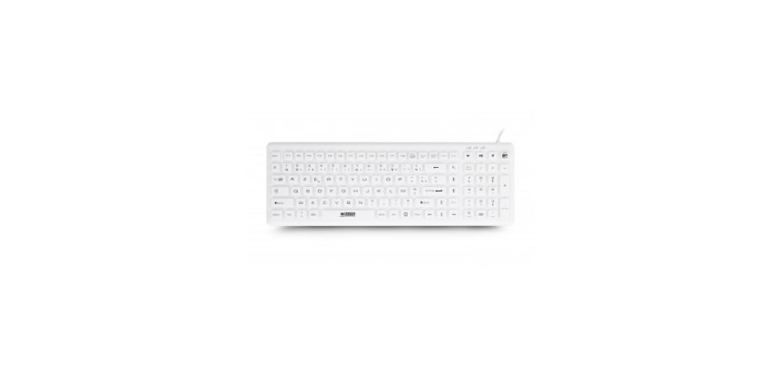 Urban Factory AKB69UF teclado Médico USB QWERTY Español Blanco