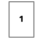 Etiquette autocollante avery adresse recyclee laser blanc  199,6 x 289,1mm boite dde 15