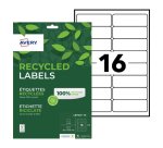 Etiquette recyclée  99,1 x 33,9 mm jet d'encre et laser Avery LR7162 blanche - Boîte de 240