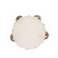 Tambourin en peau naturelle (25 cm avec 4 paires de cymbalettes)