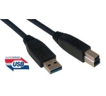 MCL MC923AB-2M/N câble USB USB A USB B 5 Gbit/s Noir
