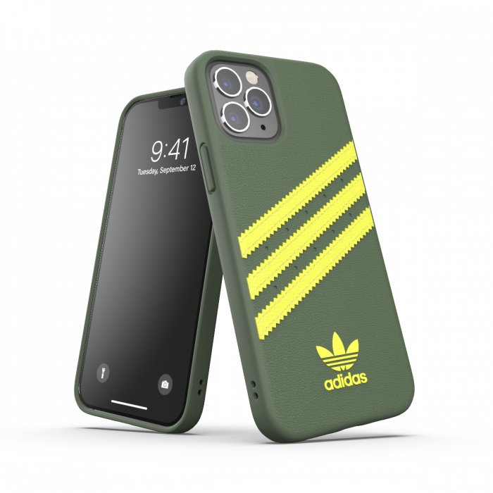 Adidas 3-Stripes mobile phone case 15.5 cm (6.1") Cover Green, Yellow