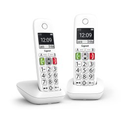 Teléfono Gigaset E290 Duo Teléfono DECT/analógico Identificador de llamadas Blanco