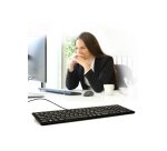 Port Designs 900752-FR clavier Bureau USB AZERTY Français Noir
