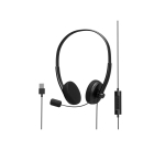 Port Designs 901604 casque Avec fil Arceau Bureau/Centre d'appels USB Type-A Noir