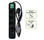 Tecnoware FMP5IECIG prolunghe e multiple 1,5 m 5 presa(e) AC Interno Nero