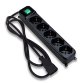 Tecnoware FMP5IECIG power extension 1.5 m 5 AC outlet(s) Indoor Black