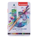 Expression crayons d'aquarelle, boîte métallique de 12