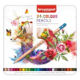 Expression crayons de couleur, boîte métallique de 24