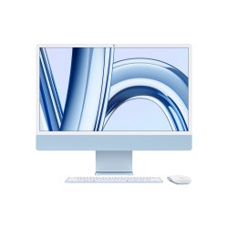 iMac 24" con display Retina 4,5K: Chip Apple M3 con CPU 8-core e GPU 10-core, 256GB SSD - Azzurro