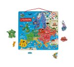 Puzzle interdacta carte d'europe magnetique 40 pcs    45x45cm