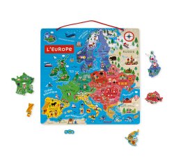 Puzzle interdacta carte d'europe magnetique 40 pcs    45x45cm