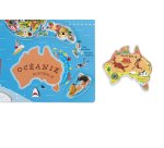 Puzzle interdacta carte du monde magnetique 92 pcs       77x46cm