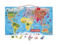 Puzzle interdacta carte du monde magnetique 92 pcs       77x46cm