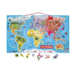 Puzzle interdacta carte du monde magnetique 92 pcs       77x46cm