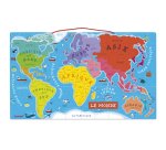 Puzzle interdacta carte du monde magnetique 92 pcs       77x46cm