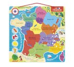 Puzzle interdacta carte de france magnetique 93 pcs      36x36cm