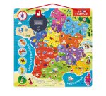Puzzle interdacta carte de france magnetique 93 pcs      36x36cm