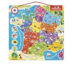 Puzzle interdacta carte de france magnetique 93 pcs      36x36cm