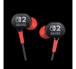 PowerA Wired Earbuds for Nintendo Switch 2 Auriculares Alámbrico Dentro de oído Juego Negro, Rojo