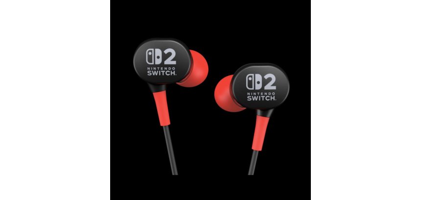 PowerA Wired Earbuds for Nintendo Switch 2 Auriculares Alámbrico Dentro de oído Juego Negro, Rojo