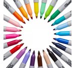 Marqueur sharpie permanent pointe ogive fine 0.9mm sèche rapidement coloris vert