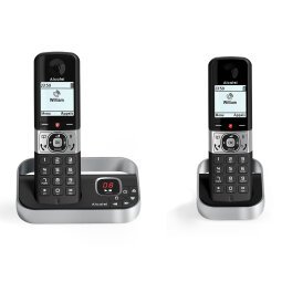 Teléfono Alcatel F890 Voice Duo zwart Teléfono DECT Identificador de llamadas Negro, Plata
