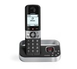 Teléfono Alcatel F890 Teléfono DECT Identificador de llamadas Negro, Plata