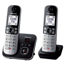 Panasonic KX-TG6862JTB telephone DECT telephone Caller ID Black, Silver