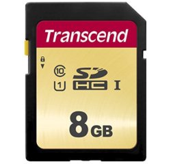 Transcend SD Card SDHC 500S 8GB