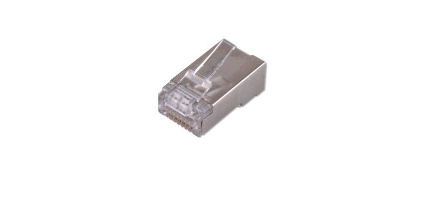 MCL RJ-45B6U-100 connecteur de fils RJ-45 Argent