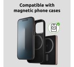 Intenso MW10000 Magnetic Power Bank 10000 mAh – MagSafe Compatible, 15W Wireless Charging, 20W USB-C PD, For iPhone & Android – Tested in Germany – Rosé