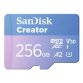 SanDisk Creator 256 Go MicroSDXC UHS-I Classe 10