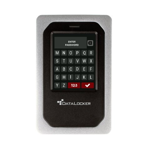 DataLocker DL4 FE 7,6 To USB Type-C 3.2 Gen 1 (3.1 Gen 1) Aluminium, Noir