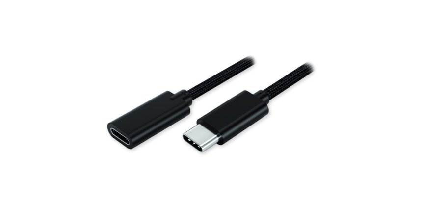 MCL MC923-1C/1CMFZ-1M câble USB USB 3.2 Gen 1 (3.1 Gen 1) USB C Noir