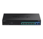 Trendnet TPE-1021WS commutateur réseau Géré L2/L3/L4 Gigabit Ethernet (10/100/1000) Connexion Ethernet, supportant l'alimentation via ce port (PoE) Noir
