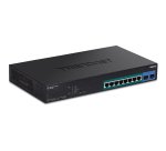 Trendnet TPE-1021WS commutateur réseau Géré L2/L3/L4 Gigabit Ethernet (10/100/1000) Connexion Ethernet, supportant l'alimentation via ce port (PoE) Noir