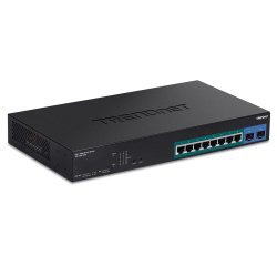 Trendnet TPE-1021WS commutateur réseau Géré L2/L3/L4 Gigabit Ethernet (10/100/1000) Connexion Ethernet, supportant l'alimentation via ce port (PoE) Noir