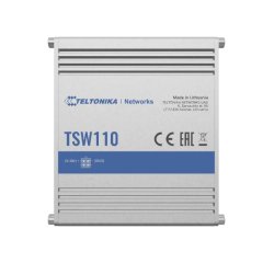 Teltonika TSW110 Non-géré Gigabit Ethernet (10/100/1000) Connexion Ethernet, supportant l'alimentation via ce port (PoE) Bleu, Gris