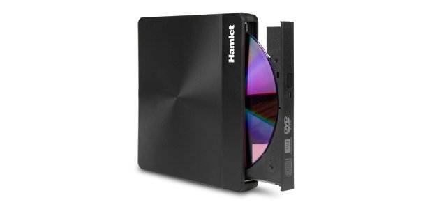Hamlet XDVDSLIM3AC optical disc drive DVD±RW Black