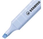 Surligneur stabilo swing cool pastel edition format stylo   pointe biseautee trace 1/4mm  clip coloris nuage de bleu