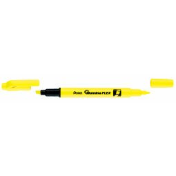 Surligneur ILLUMINA FLEX bi-pointe 2,5/4,2mm. Coloris jaune