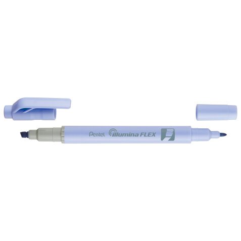 Surligneur ILLUMINA FLEX bi-pointe 2,5/4,2mm. Coloris bleu pastel