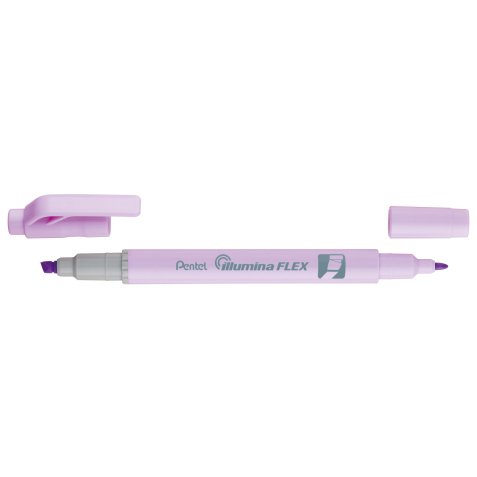 Surligneur ILLUMINA FLEX bi-pointe 2,5/4,2mm. Coloris violet pastel