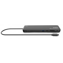 Urban Factory TCD45UF base para portátil y replicador de puertos Alámbrico USB 3.2 Gen 1 (3.1 Gen 1) Type-C Negro